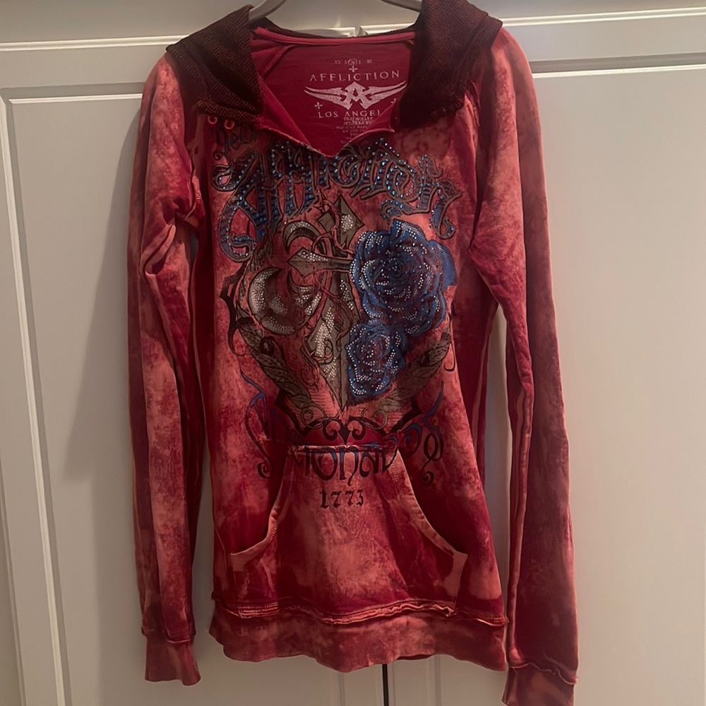 Affliction Hoodie Sweatshirt